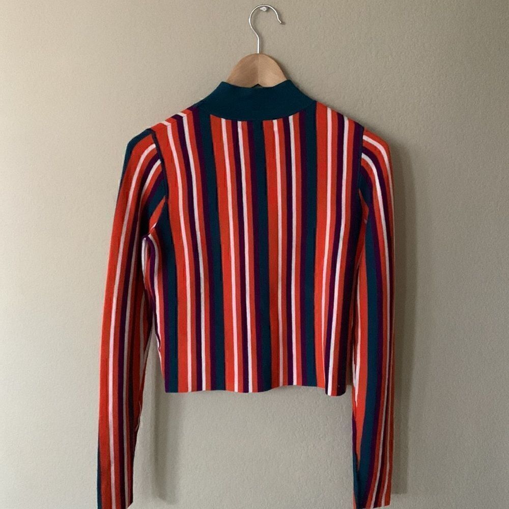 Victor Glemaud x Target Striped Mock Turtleneck Pullover Sweater - Picture 6 of 10